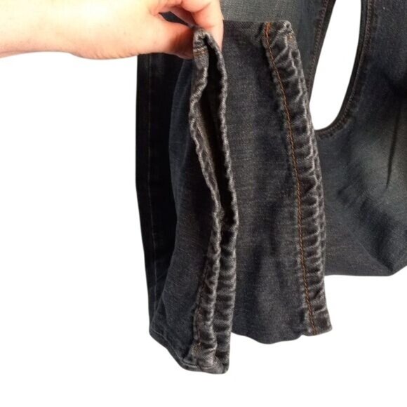 Calvin Klein Size 38 x 32 Mens Jeans Relaxed Straight Fit Dark Wash 100% Cotton - Picture 6 of 15